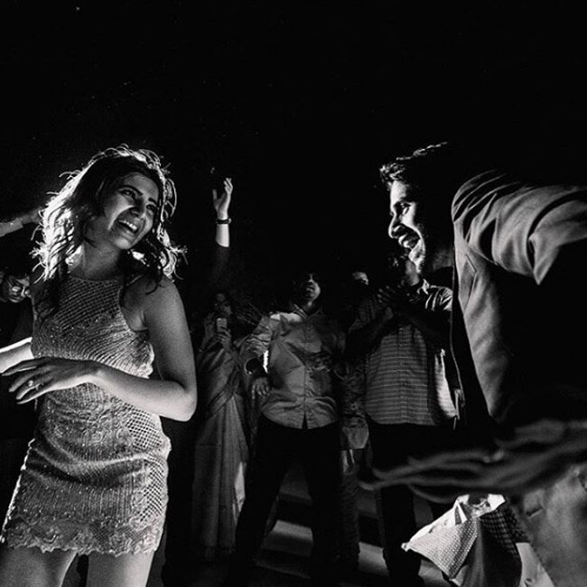 Samantha Ruth Prabhu dancing with fiancé Naga Chaitanya