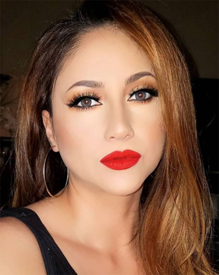 Bright Tomato Red: Try a liquid lipstick...