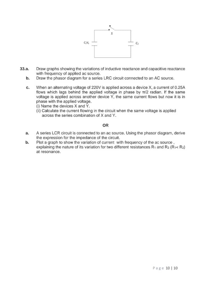 PHYSICS MODEL PAPER 2023 CLASS 12 PDF visual data 3