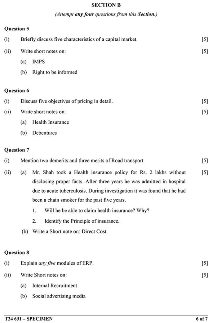 Cisce Icse Class 10th Commercial Studies Specimen Question Paper 2024 See Photos Here Cisce Icse Class 10th Commercial Studies Specimen Question Paper 2024 See Photos Here