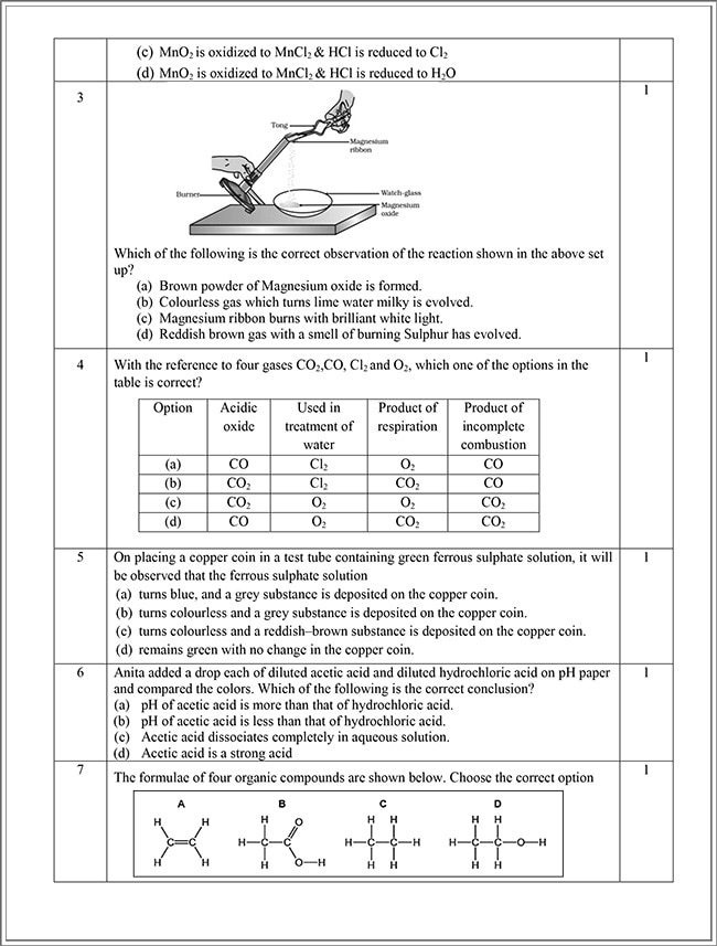 CBSE Class 10th Science Sample Paper 202223. See PHOTOS HERE
