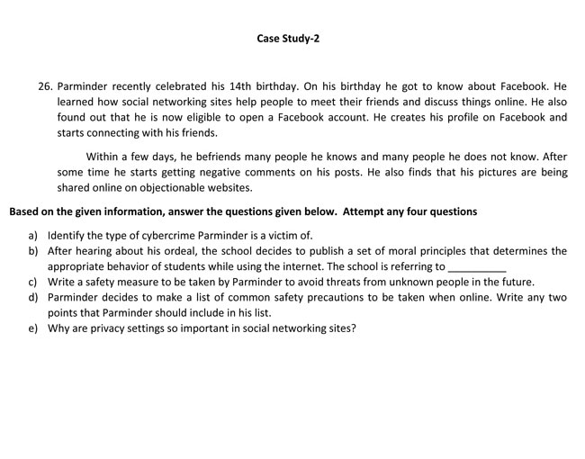 CBSE Class 10th Computer Applications Sample Paper 202223. See PHOTOS HERE