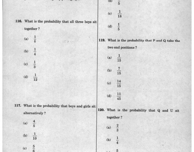 UPSC NDA and NA Examination (II), 2023 Mathematics Sample Paper