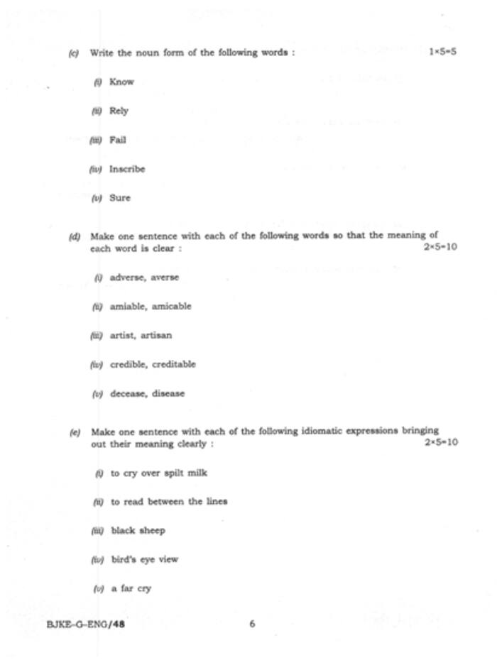 IFS  Main  Examination  2023 General English