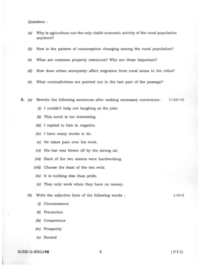 IFS  Main  Examination  2023 General English