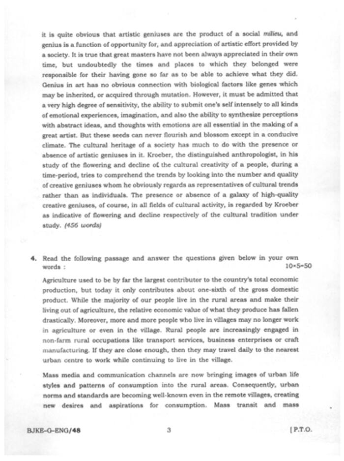 IFS  Main  Examination  2023 General English