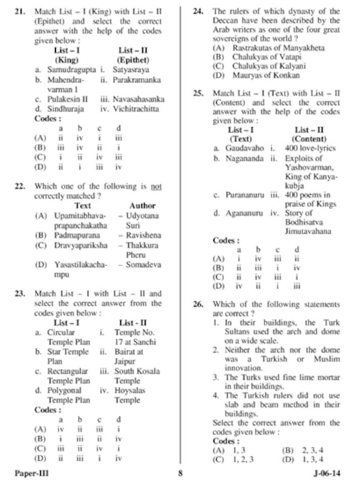 UGC NET June 2014 History (PaperIII) Question Paper