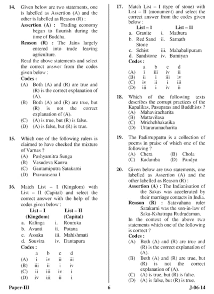 UGC NET June 2014 History (PaperIII) Question Paper