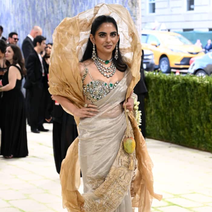 1  Isha Ambani     Royal Saree Reimagined in Gold and Diamonds