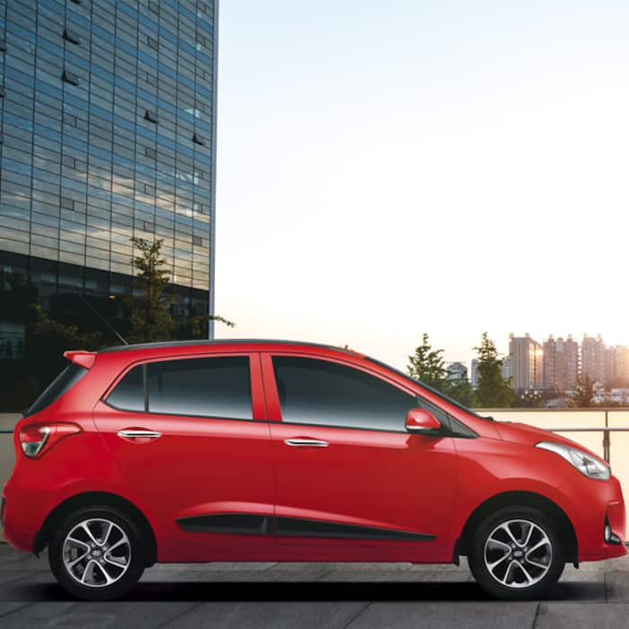 2017 Hyundai Grand i10 facelift’s side profile