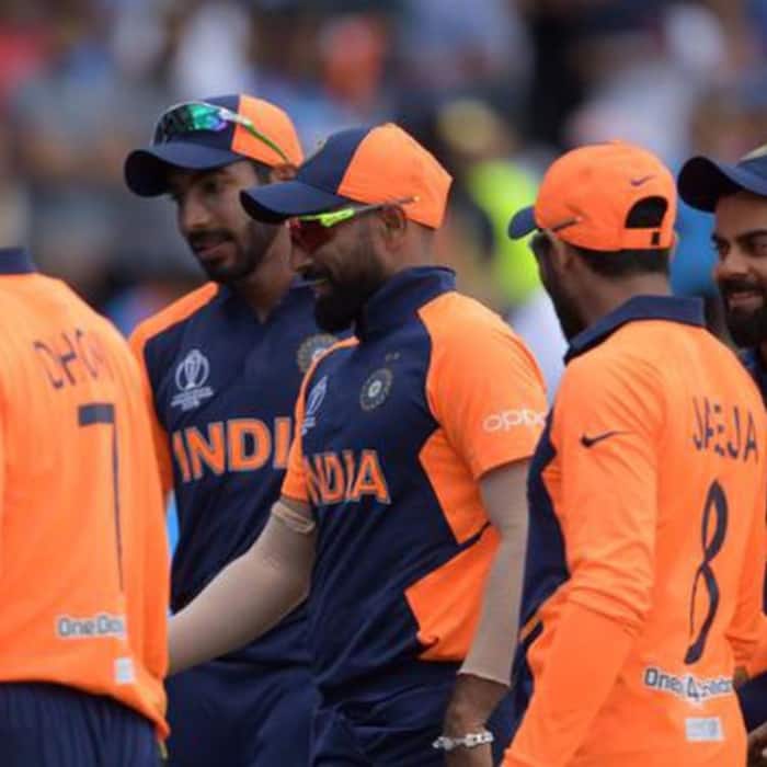 2019 Indian Cricket Team Orange Jersey