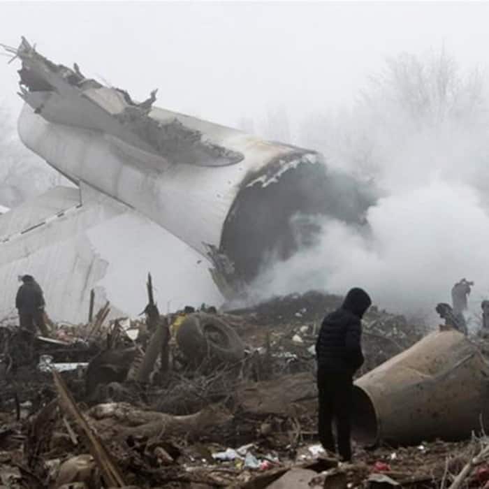 32 killed after a  Turkish Airlines cargo plane crashed into a village near Kyrgyzstan s Manas airport