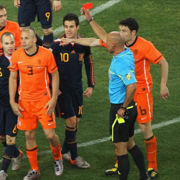 7 infamous challenges that led to players get sent off in a FIFA World Cup final