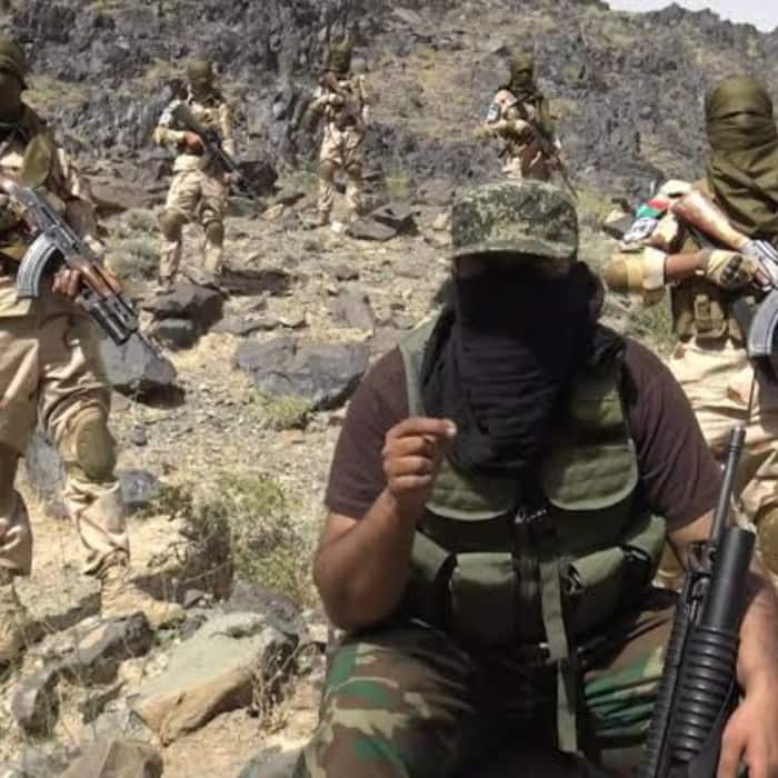 A BLA fighter issuing a warning to the Pakistan army after a suicide attack