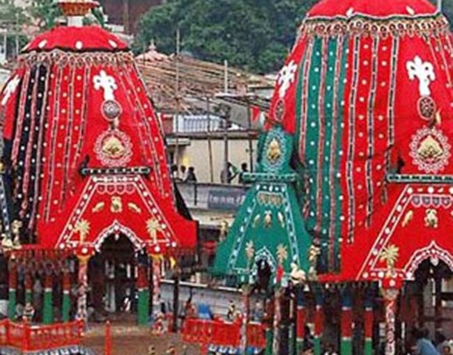 A click of Lord Jagannath chariot in Puri during Puri Rath Yatra 2016