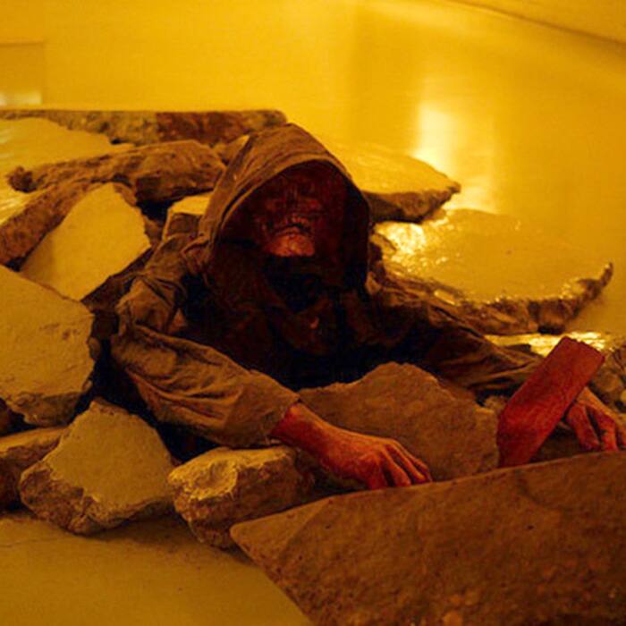 A creepy statue at Museum of Icelandic Sorcery and Witchcraft