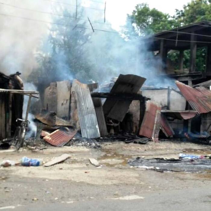 A still of site of  terrorist attack in Kokrajhar, Assam
