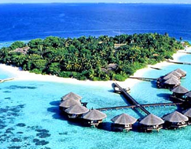 A view of Agatti Island Resort in Lakshwadeep