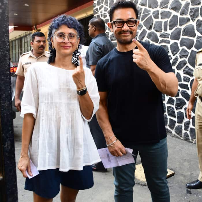 Aamir Khan and Kiran Rao Voted Together In Mumbai s Polling Booth