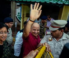 AAP Leader Manish Sisodiya Walks Out of Tihar Jail