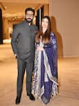 Aishwarya Rai Looks Real-Gorgeous in Blue Anarkali Suit, Complements Well With Hubby Abhishek Bachchan Last Night| PHOTOS