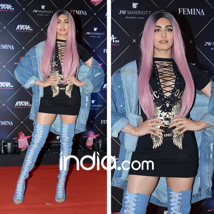 Adah Sharma at red carpet of Nykaa com Femina Beauty Awards 2018