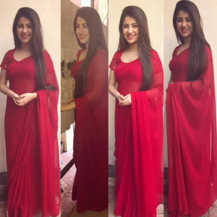 Aditi Bhatia in sari