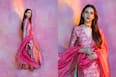 Aditi Rao Hydari Exudes Regal Elegance in Pink - Orange Banarasi Suit Set - See Royal Look
