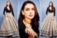Aditi Rao Hydari Looks Chic in Black Gown With That Flowy Monochrome Skirt - PHOTOS