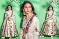 Aditi Rao Hydari Looks Like A Garden Full of Fresh Flowers in Ivory Anarkali Suit Set - PHOTOS