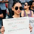 Aditi Rao Hydari, Twinkle Khanna protest against Unnao and Kathua rape case, see pics Aditi Rao Hydari, Twinkle Khanna protest against Unnao and Kathua rape case, see pics