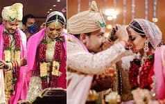 Aditya Narayan-Shweta Agarwal Wedding Album: Udit Narayan Dances in Baraat; Couple Poses Romantically