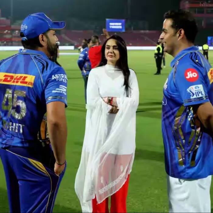 Akash Ambani also met PBKS co owner Preity Zinta