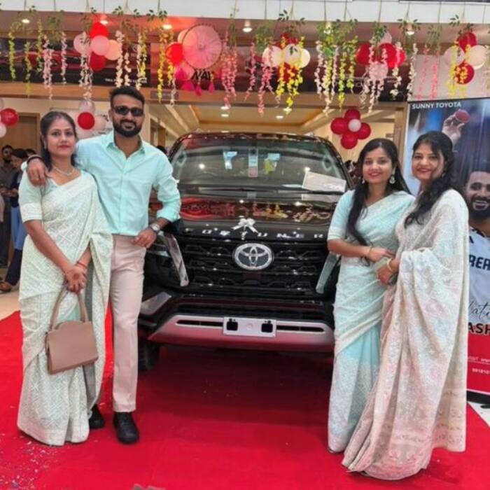Akash Deep recently bought his  dream car   a Toyota Fortuner