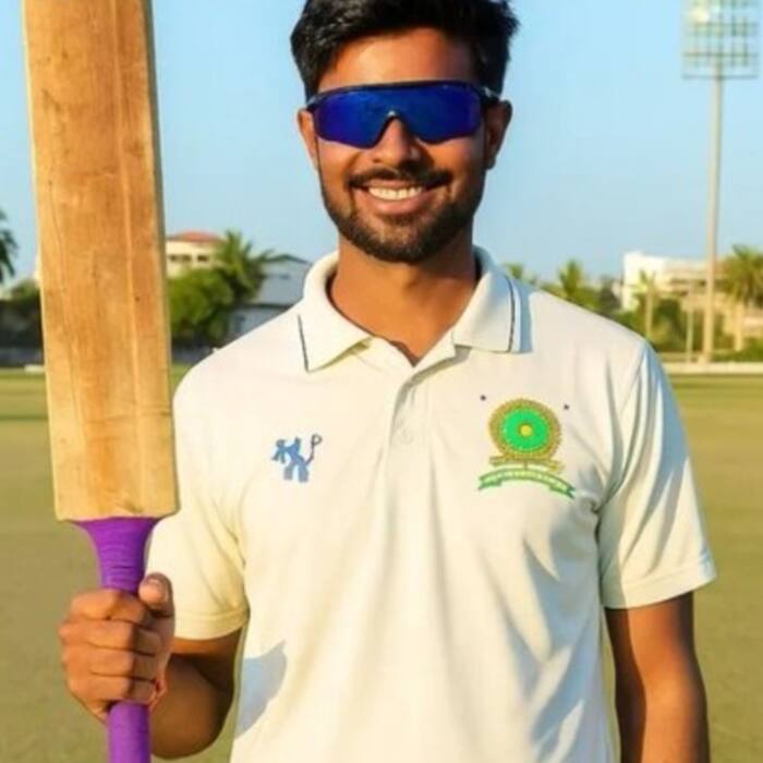 Akash Kumar smashed six sixes in one over and eight in a row overall to bring up his half-century