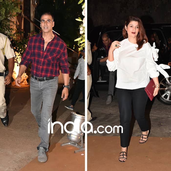 Akshay Kumar and Twinkle Khanna at Anaita Adjania’s residence