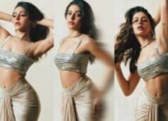 Alaya F Brings Disco Inspired Glamour in Rs 32k Sparkly Blouse And Skirt - See PICS