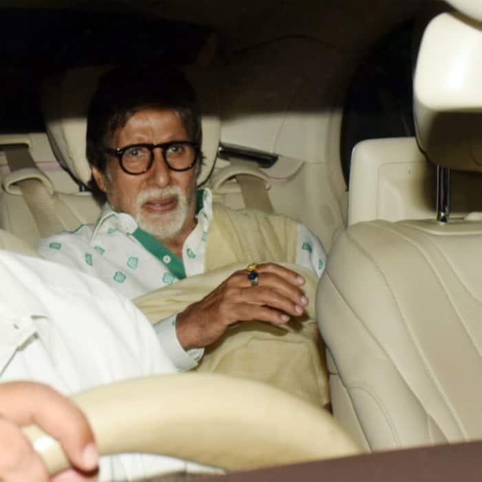Amitabh Bachchan reaching to Jaya Bachchan birthday bash