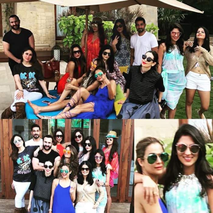 Amrita Arora with Bollywood friends spending the day in Goa