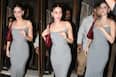 Ananya Panday Serves Monsoon Fashion Goals in Grey Bodycon Dress And Chic Bun - See Viral Pics