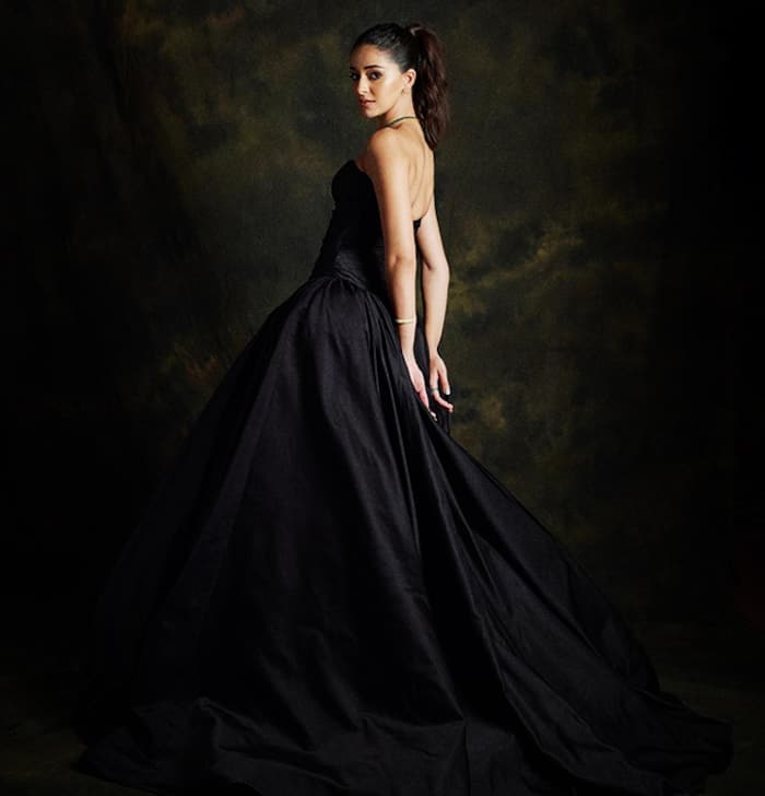 Ananya Panday rocks a droopy black backless gown