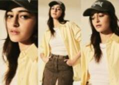 Take notes from Ananya Panday to slay 'uber cool' fashion in denim slit skirt, oversized bright shirt and oh those shoes!