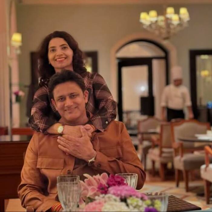 Anil Kumble and Chethna