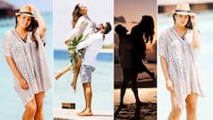 Anita Hassanandani Looks Breathtakingly Hot In Black Strappy Bikini-Knitted Kimono From Maldives Vacay