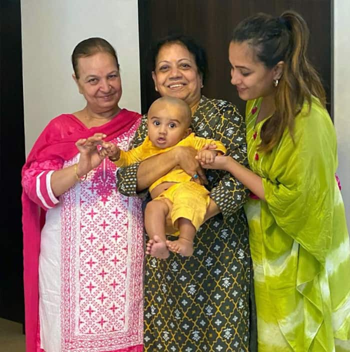 Anita Hassanandani-Rohit Reddy’s Son Aarav Reddy’s Mundan Ceremony ...