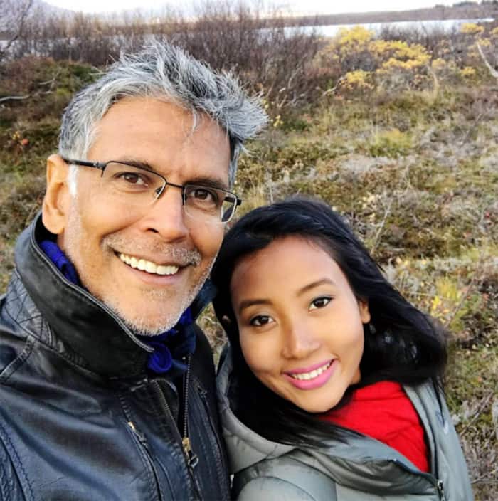 Ankita Konwar and Milind Soman never misses a chance to show their love