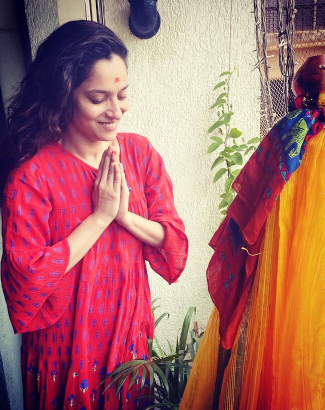 Ankita Lokhande Looks Happy