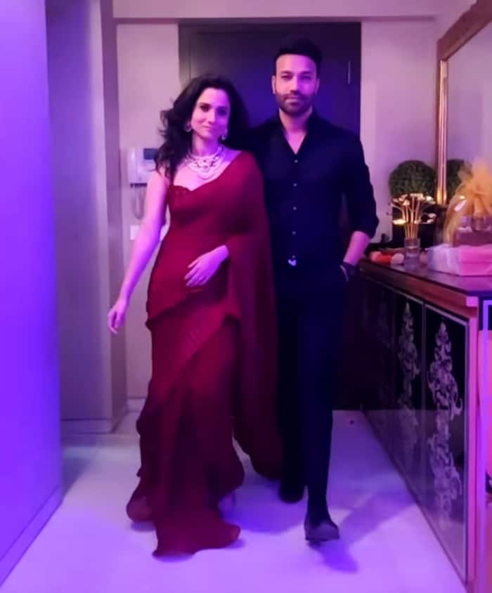 Ankita Lokhande was joined boyfriend Vicky Jain at Diwali party