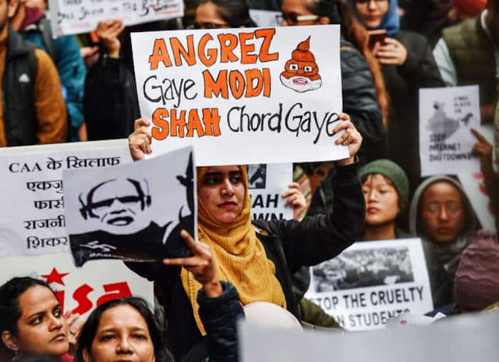 Anti CAA Protesters at Jantar Mantar in New Delhi 