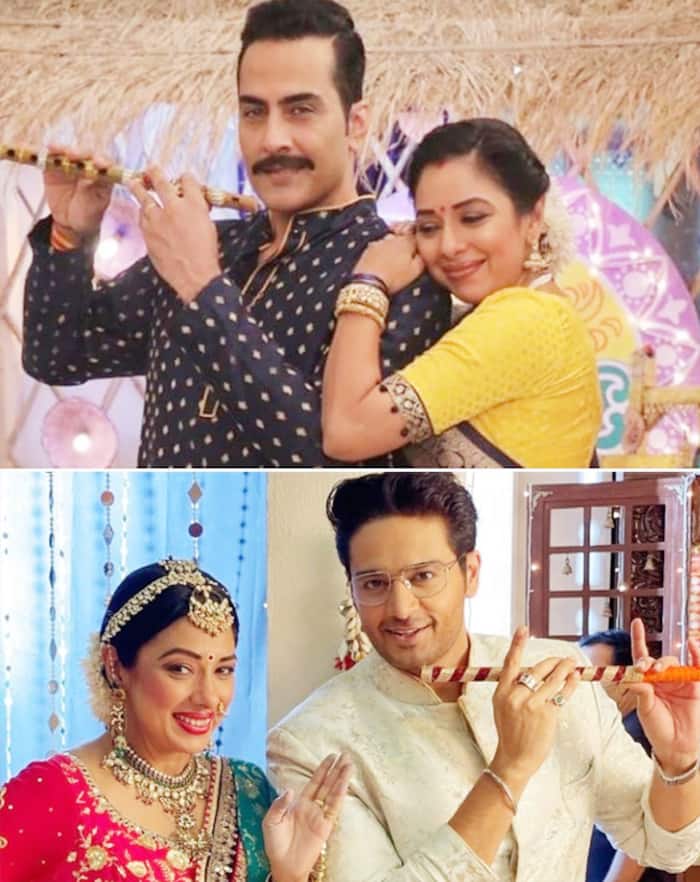 Anupamaa Anuj Kapadia Aka Rupali Ganguly Gaurav Khanna s BTS Photos Anupamaa anuj kapadia aka rupali ganguly gaurav khanna s bts photos